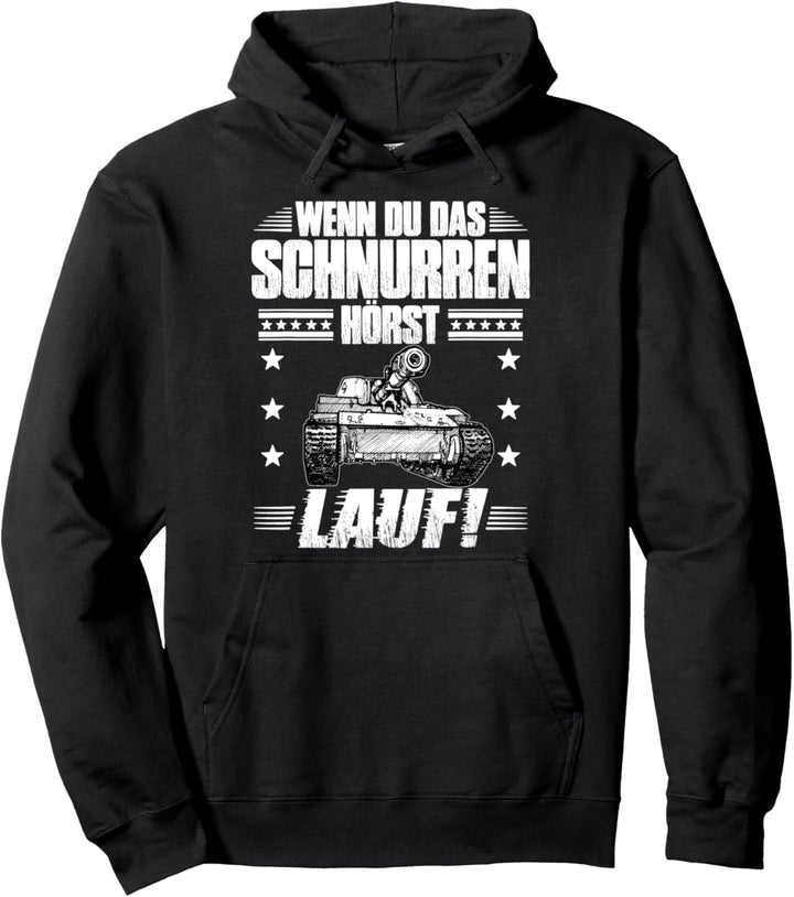 Lauf Soldatin Panther Panzerdivision Deutsche Raubkatzen Pullover Hoodie