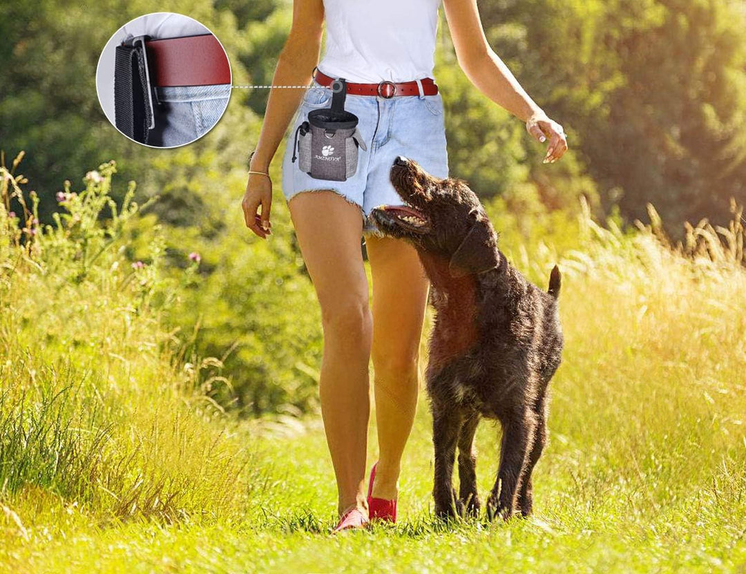AMZNOVA Futterbeutel Hund Treatnow Leckerlitasche für Hunde, Futterbeutel Hundetraining für Training