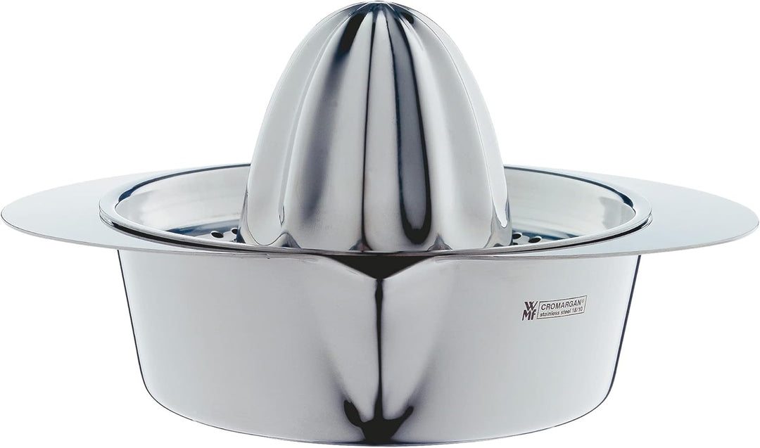 WMF Gourmet Zitronenpresse Edelstahl 13cm, Zitruspresse manuell, Cromargan Edelstahl mattiert, für Z