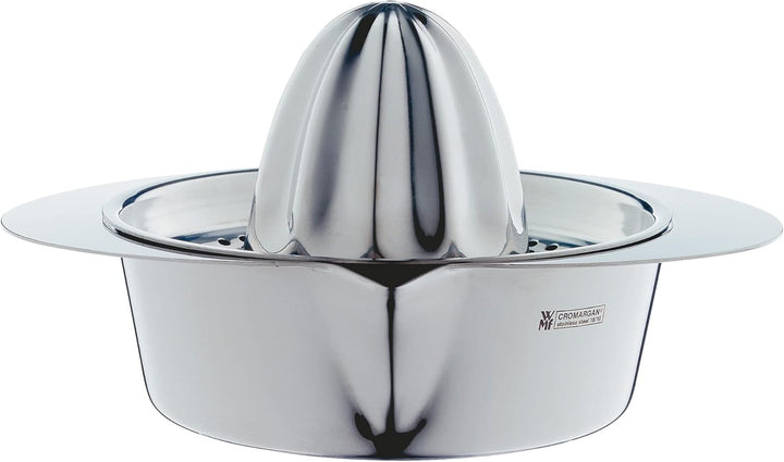 WMF Gourmet Zitronenpresse Edelstahl 13cm, Zitruspresse manuell, Cromargan Edelstahl mattiert, für Z