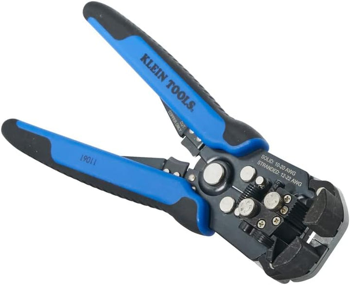 KLEIN TOOLS Abisolierzange und Schneider, selbstnachstellend Blau/Schwarz, Blau/Schwarz