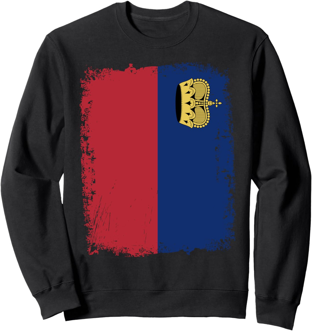Liechtenstein-Flagge Herren Damen Kinder Sweatshirt