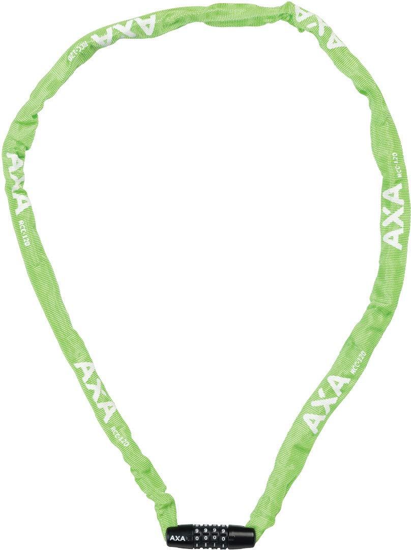 AXA Rigid RCC 120 – Kettenschloss mit Code – 120 cm lang – Stahlglieder 3,5 mm – Sicherheitsstufe 3