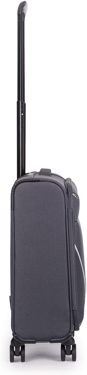 Stratic Strong Koffer Weichschale Reisekoffer Trolley Rollkoffer Handgepäck, 4 Rollen, Grösse S, Ant