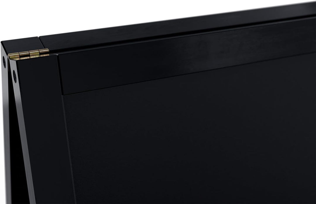 ALLboards Kundenstopper mit Schwarz, lackiertem Holzrahmen 118x61cm, Werbetafel, Gehwegaufsteller, A