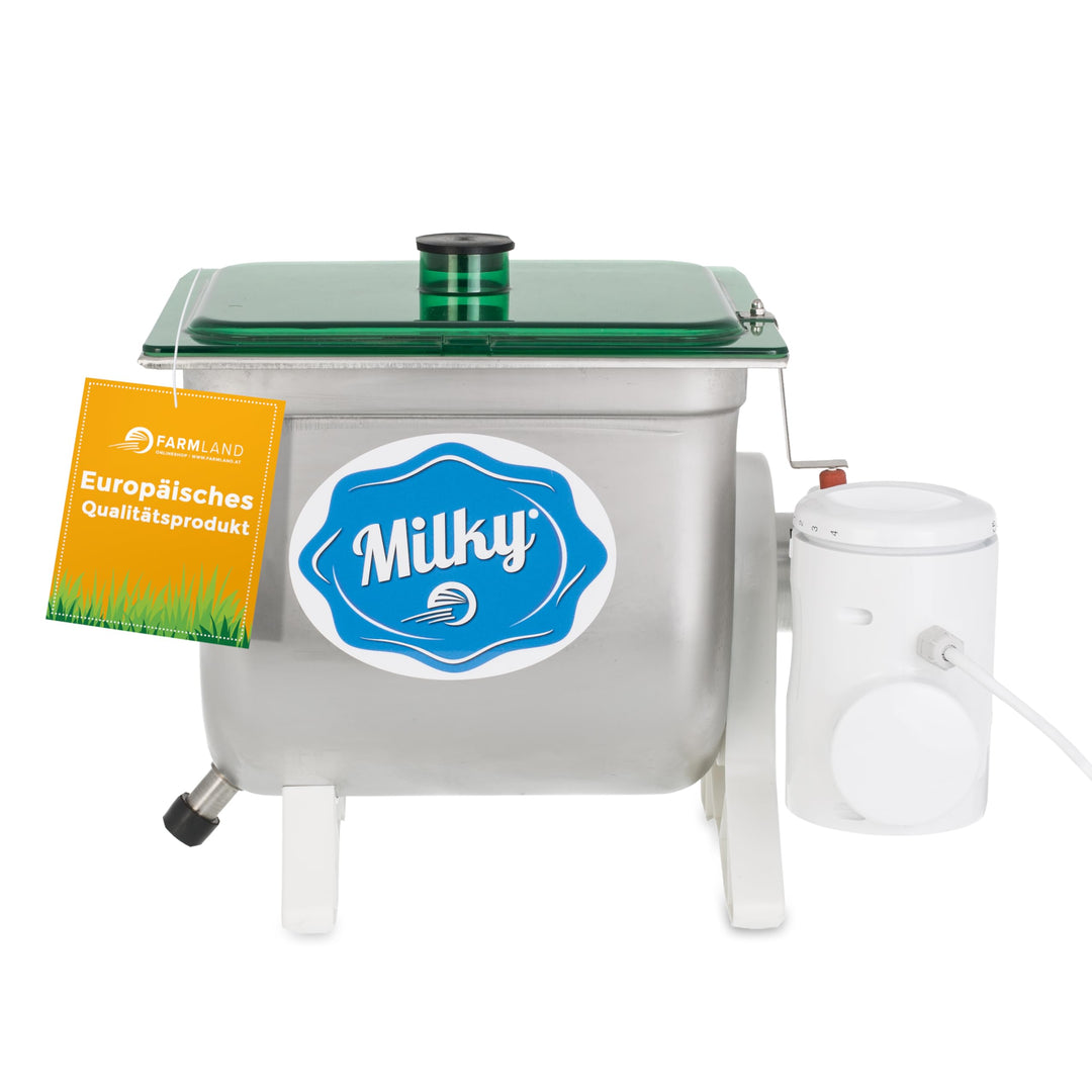elektrische Buttermaschine, 10 Liter, 30x26,6x31,5cm, Kunststoffabdeckung, Gehaeuse aus Edelstahl