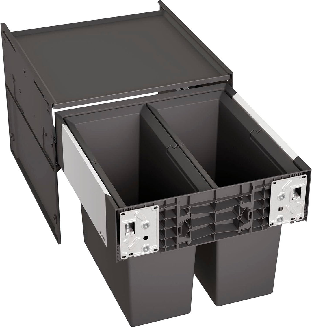 BLANCO SELECT II 45/2 | Kunststoff, Aluminium | 45er Unterschrank | Auszugssystem zur Frontanbindung
