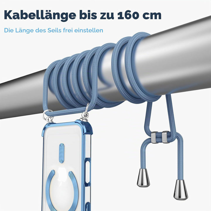 GOODVISH Handykette für iPhone 17 Pro Max Hülle mit Band, mit 2 Stück Schutzfolie und Kamera Schutz,