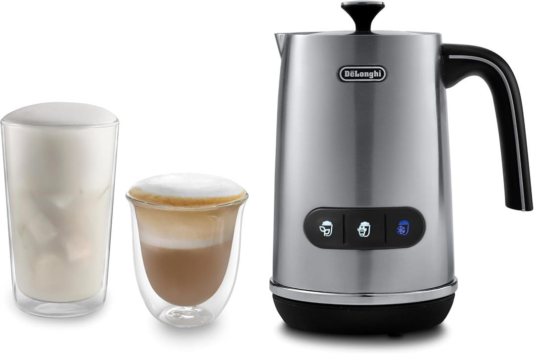 De'Longhi Elektrischer Milchaufschäumer LatteMix EMF3.M, für heisse & kalte Milch & pflanzlichen Alt