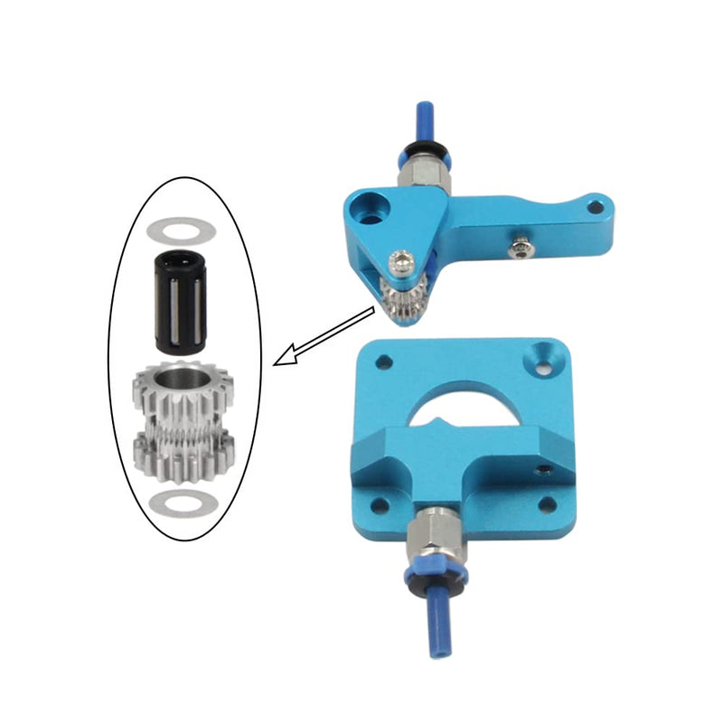 Zeberoxyz Upgrade Direct Drive Support Plate mit 3 Riemenscheiben mit Dual Gear Extruder Kit mit Sch