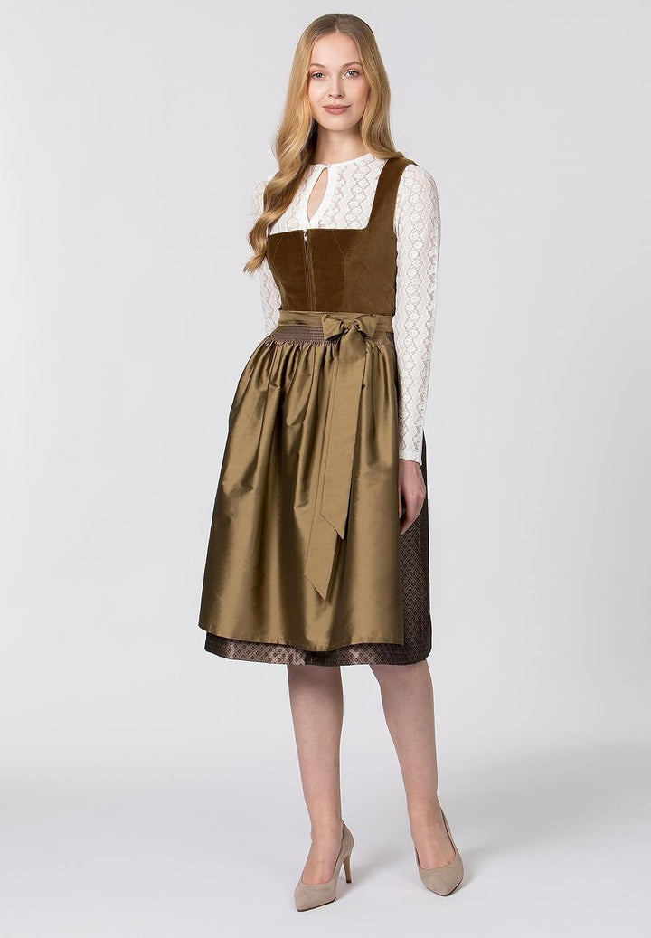 Stockerpoint Damen Dirndl Isola Kleid für besondere Anlässe 34 Olive, 34 Olive