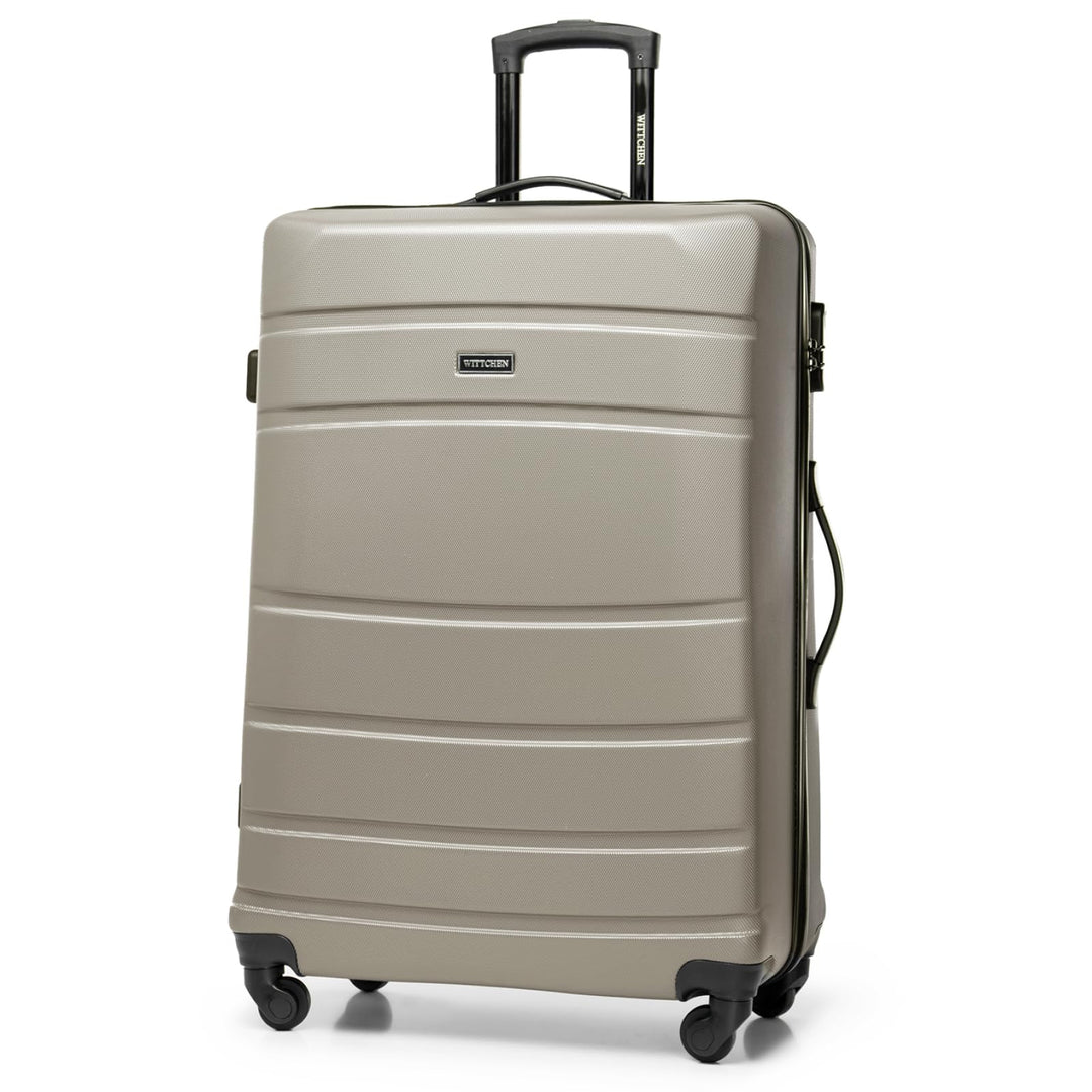 WITTCHEN Globe Line Grosser Koffer Trolley Reisekoffer aus ABS Hartschale 4 Rollen Zahlenschloss | G