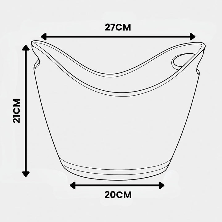 Vin Bouquet FIE 006 - Eiskübel für 2 Flaschen, schwarz 2 Flaschen Schwarz, 2 Flaschen Schwarz