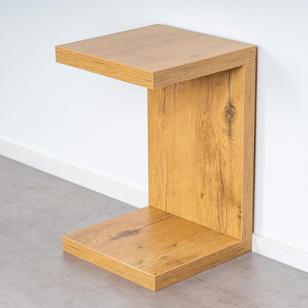 levandeo Couchtisch Coco Holz 32x32x50cm Wildeiche Eiche Tisch Beistelltisch Deko Sofatisch Ablage K