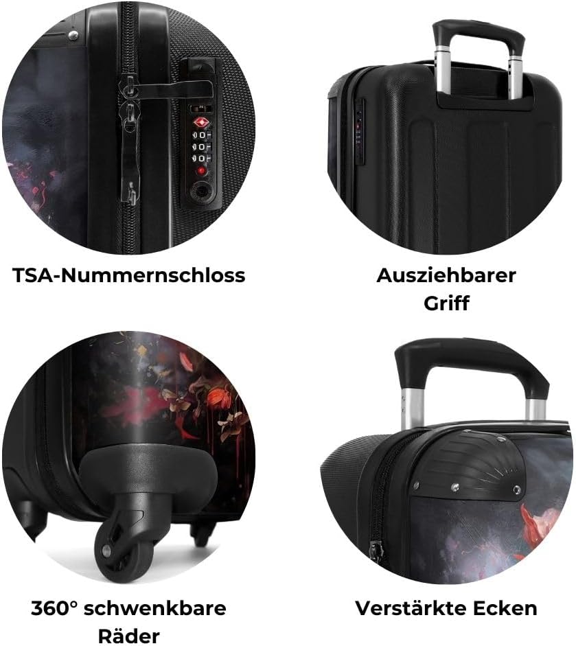 NoBoringSuitcases.com® Handgepäck, Hartschalenkoffer mit TSA Schloss, Trolley, Reisekoffer, Carry on