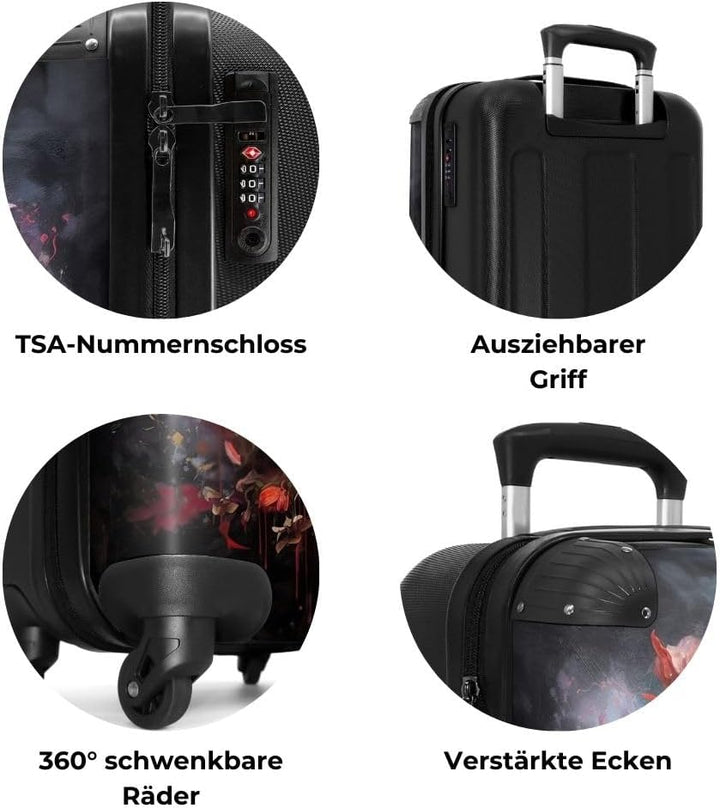 NoBoringSuitcases.com® Handgepäck, Hartschalenkoffer mit TSA Schloss, Trolley, Reisekoffer, Carry on