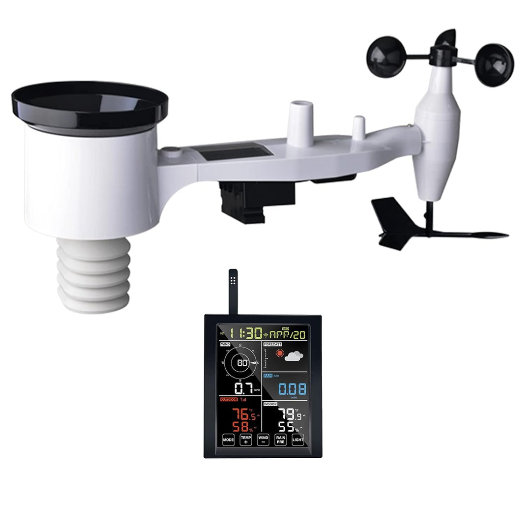 ECOWITT Wetterstation WN1980, 5 in 1 Wireless Outdoor Wetterstation Sensor WN67 (nicht Solarbetriebe