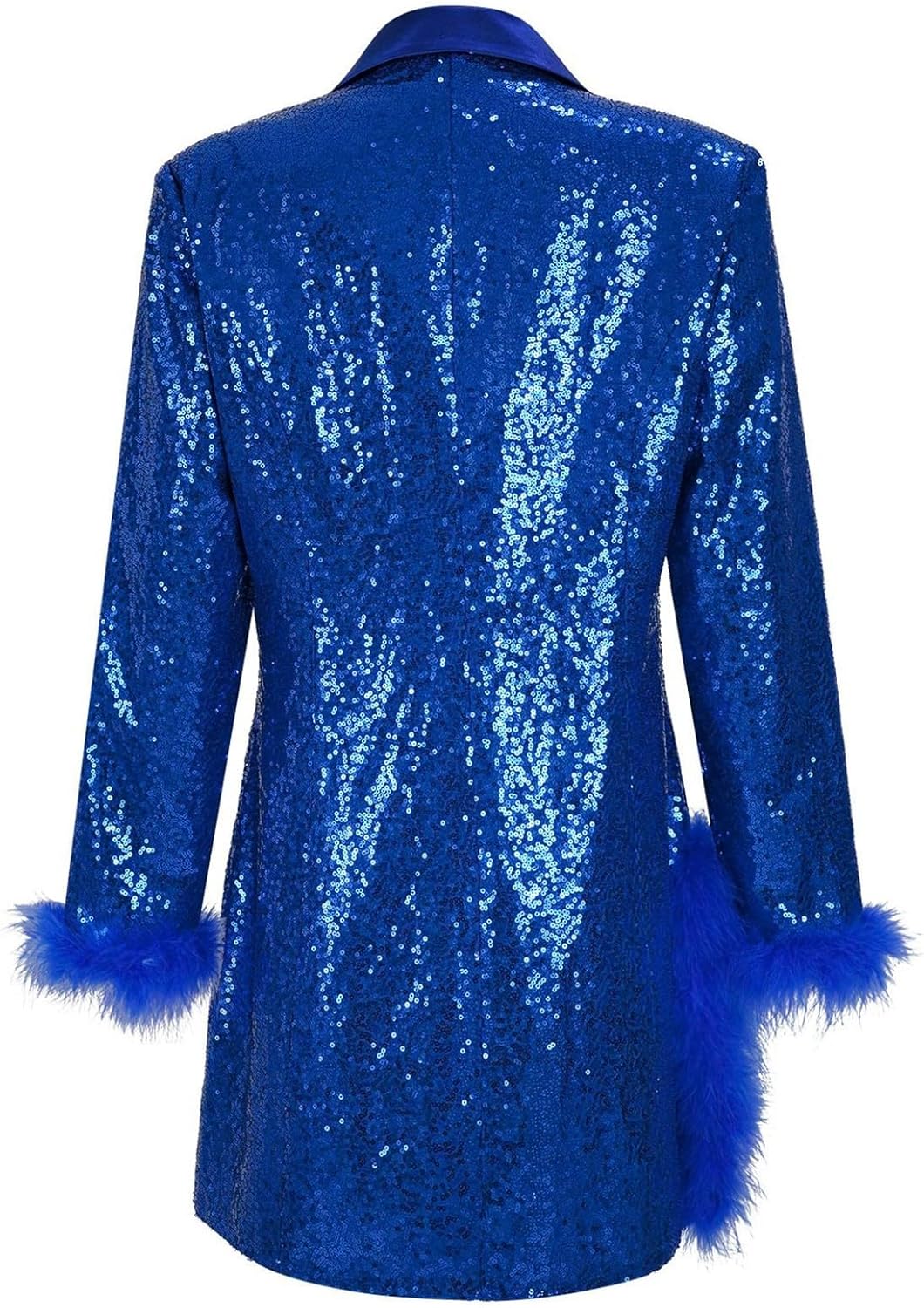 Damen Blazer Mit Glitzer Oversize Blazer Langer Damen Pailletten Sakko Jacke Elegant Anzugjacke Part