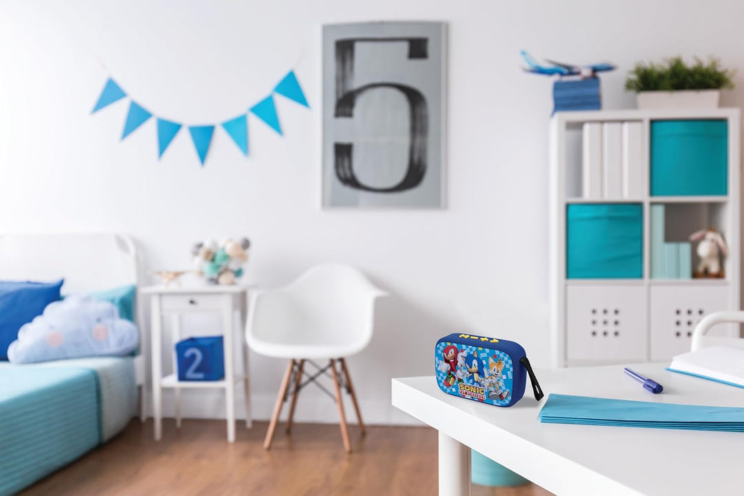 Lexibook, SEGA Sonic The Hedgehog, Tragbarer Bluetooth-Lautsprecher, kabellos, USB-C, SD/TF-Karte, w