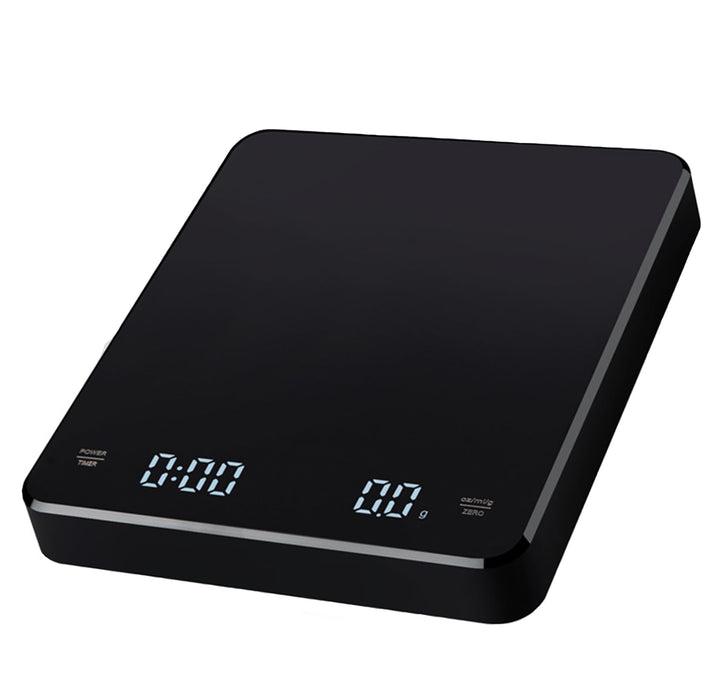Lancoon Kaffeewaage mit Timer 3kg/0,1g Kleine Kaffeewaage mit Schwerkraftmessgerät Wiederaufladbar K