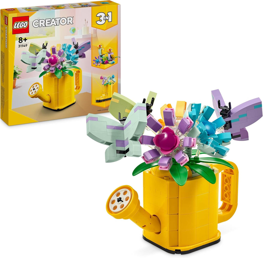 LEGO Creator 3in1 Giesskanne mit Blumen Set, Kinderzimmer-Deko &amp; Creator 3in1 Retro Kamera Spielzeug