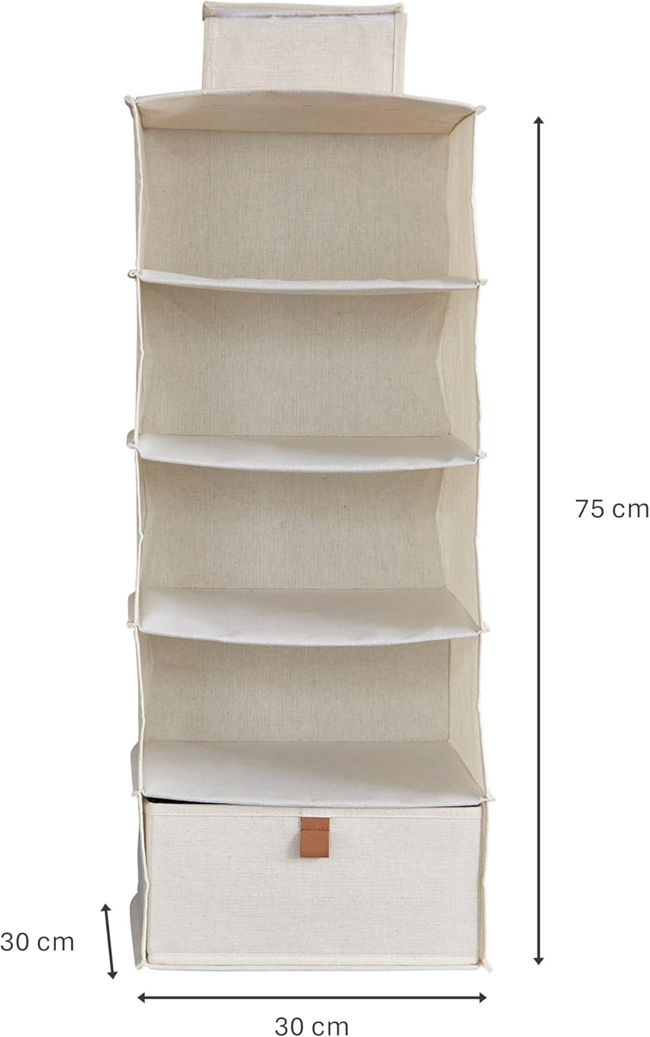Love IT Store IT - Premium - Hängeregal für den Kleiderschrank - Schrank Organizer aus Stoff - Verst