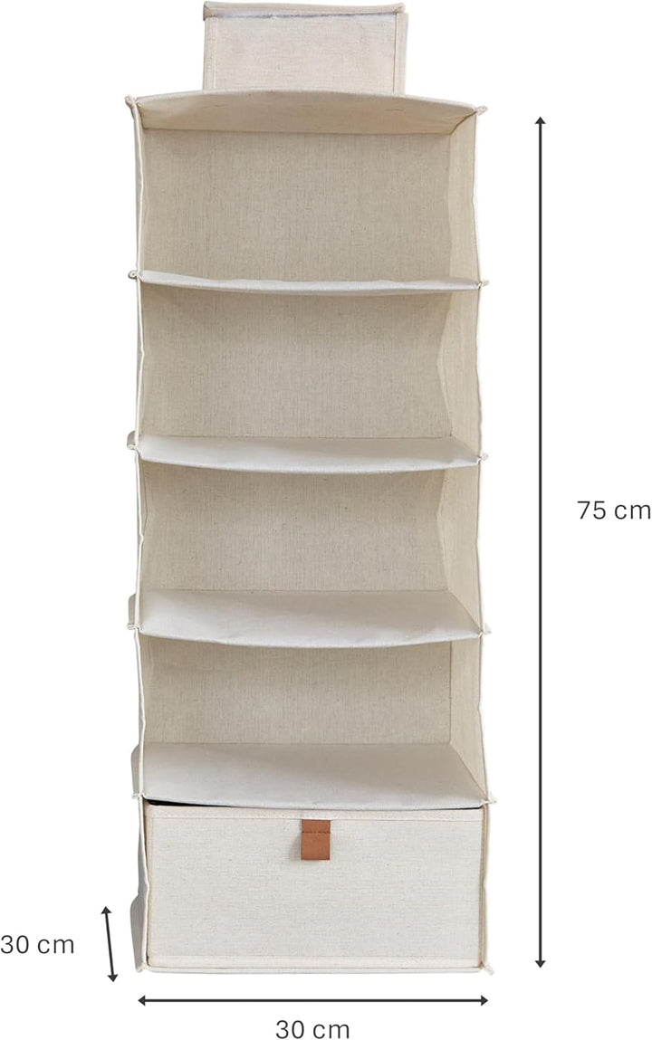 Love IT Store IT - Premium - Hängeregal für den Kleiderschrank - Schrank Organizer aus Stoff - Verst
