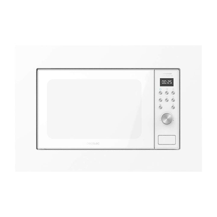 Cecotec Eingebaute Digitale Mikrowelle GrandHeat 2000 Built-in White. Leistung von 700 W, 20 Litern,