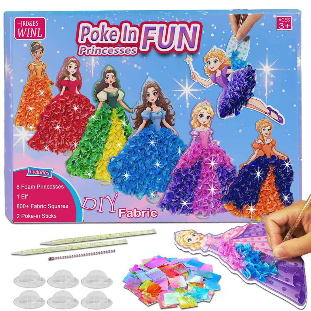 JRD&BS WINL DIY Kunstset für Kinder,Poke-in Kunst Blumenstrauss, kreative Aktivität für Kinder, Gesc