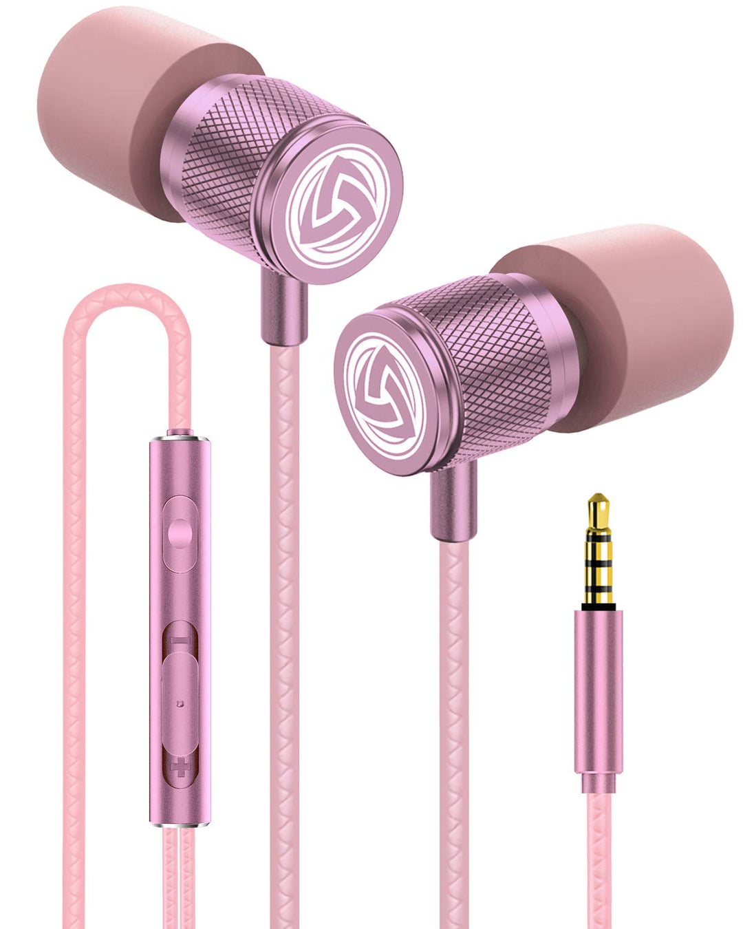 LUDOS Ultra Kopfhörer In Ear Ohrhörer mit Kabel und Mikrofon, Kristallklarer Klang, Ausgewogene Höhe