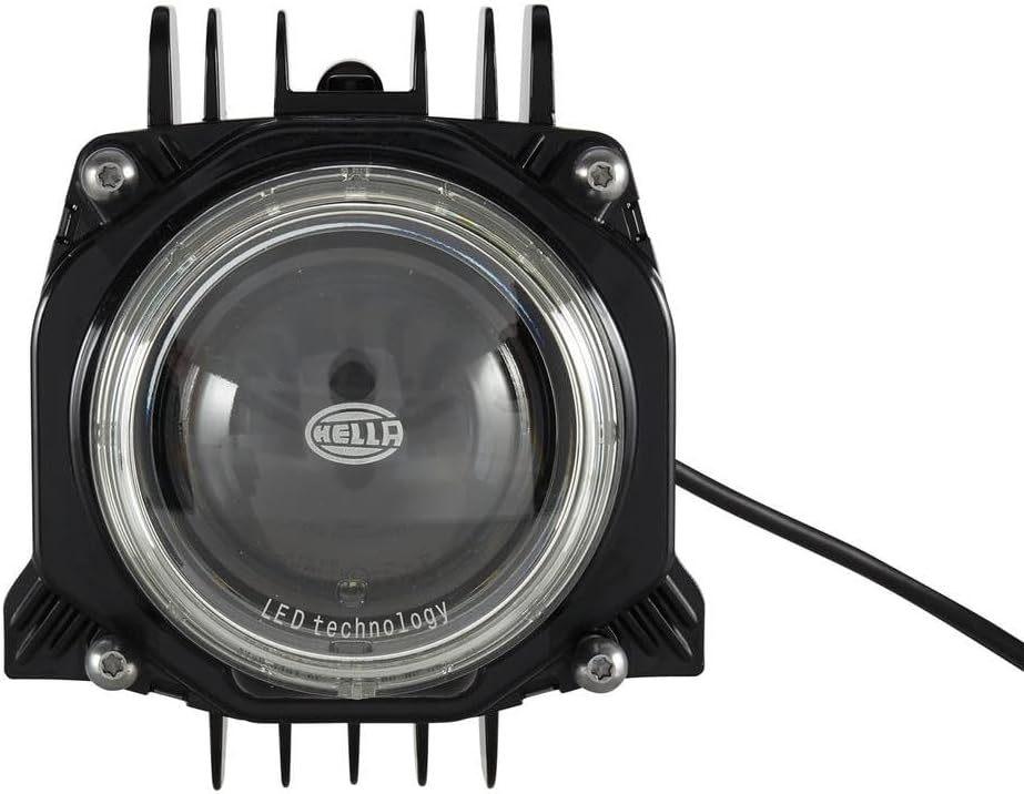 HELLA - LED/DE-Hauptscheinwerfer - 90mm Performance Bi-LED L70 - 24/12V - rund - Einbau - Lichtschei
