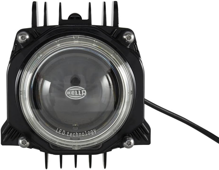 HELLA - LED/DE-Hauptscheinwerfer - 90mm Performance Bi-LED L70 - 24/12V - rund - Einbau - Lichtschei
