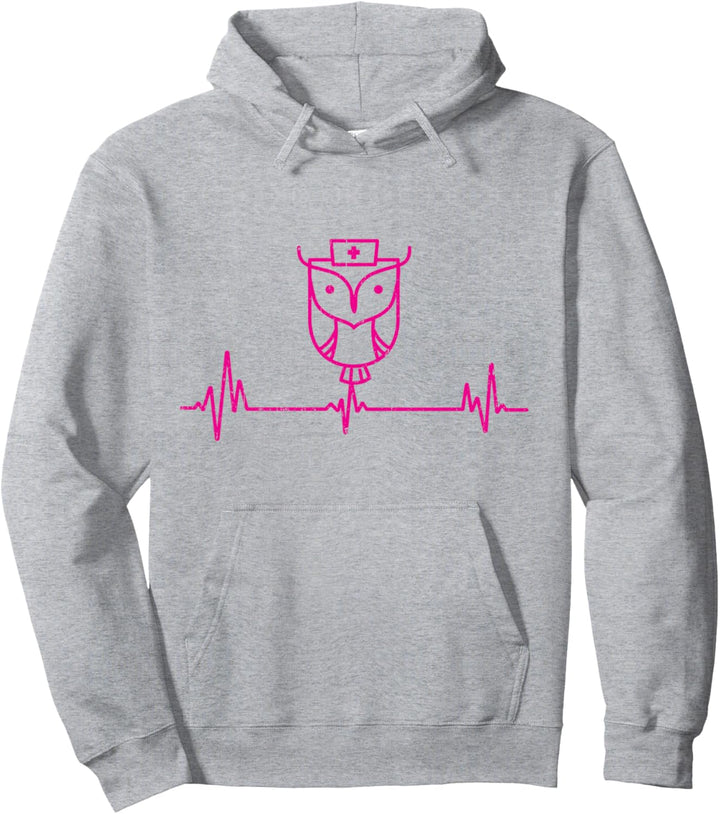 Herzschlag Krankenschwester Nachteule Pflegekraft Puls Pullover Hoodie