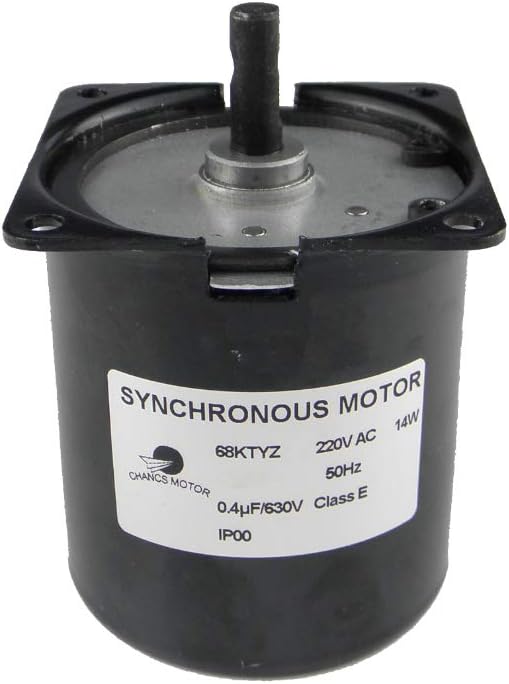 CHANCS Permanentmagnet-Synchrongetriebemotor 68KTYZ 220V 1.2RPM CW/CCW Drehmoment 100Kgf.cm Getriebe