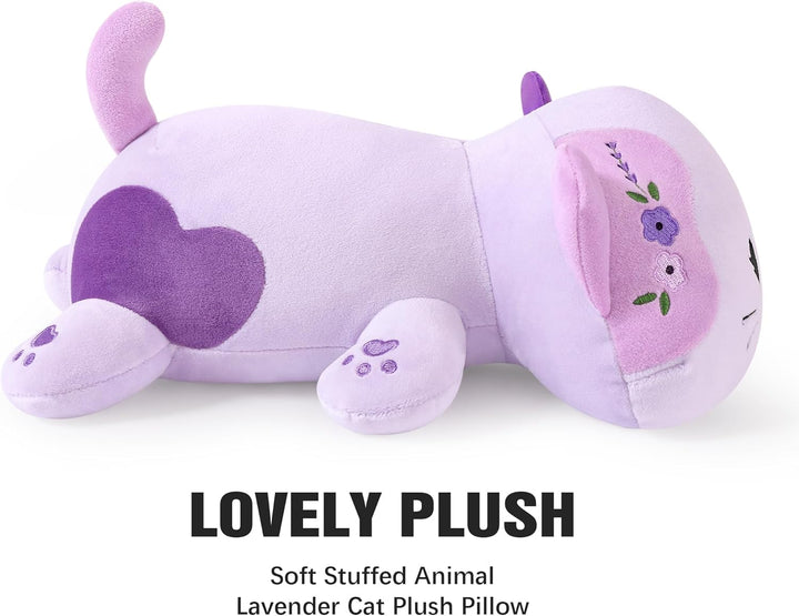 shownicer Plüschtier Katze Kuscheltier Stofftier Kawaii Katze Plüsch Kissen Spielzeug Kätzchen Plüsc