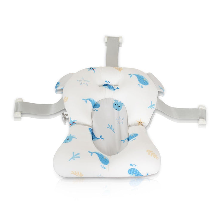 Moni Baby-Badekissen Sea Stars HA-B48, Badeauflage, Kunststoff Clips, ab Geburt blau, blau