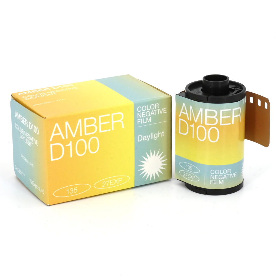 RETO Amber D100 35-mm-Farbnegativ-Kinofilm, 27 Belichtungen, ISO100, 135, filmisch, Kinostil, C41-Pr
