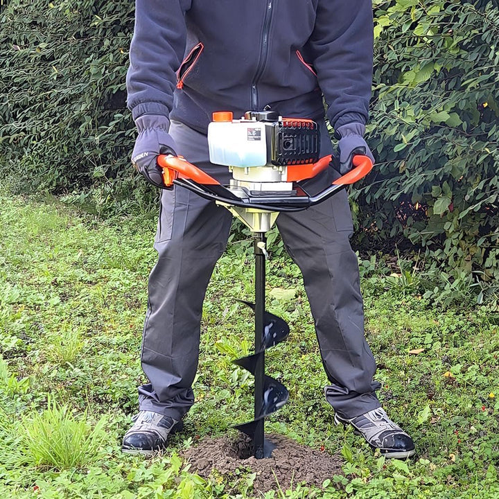 GT Garden Benzin Erdlochbohrer 3 PS, 52 cm3, ohne Bohrer