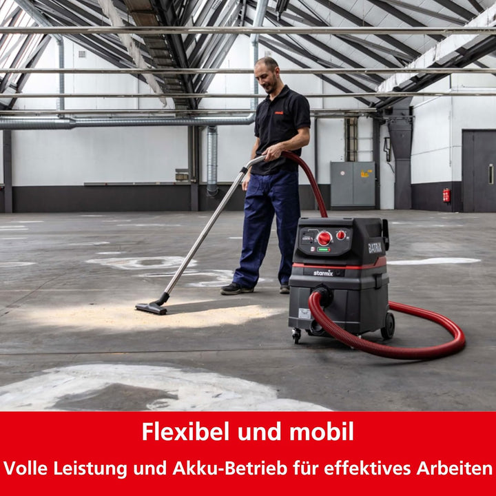 Starmix ISC BATRIX L 36-18V - Akku-Nass- und Trockensauger Staubsauger - kabelloser Sauger für den B