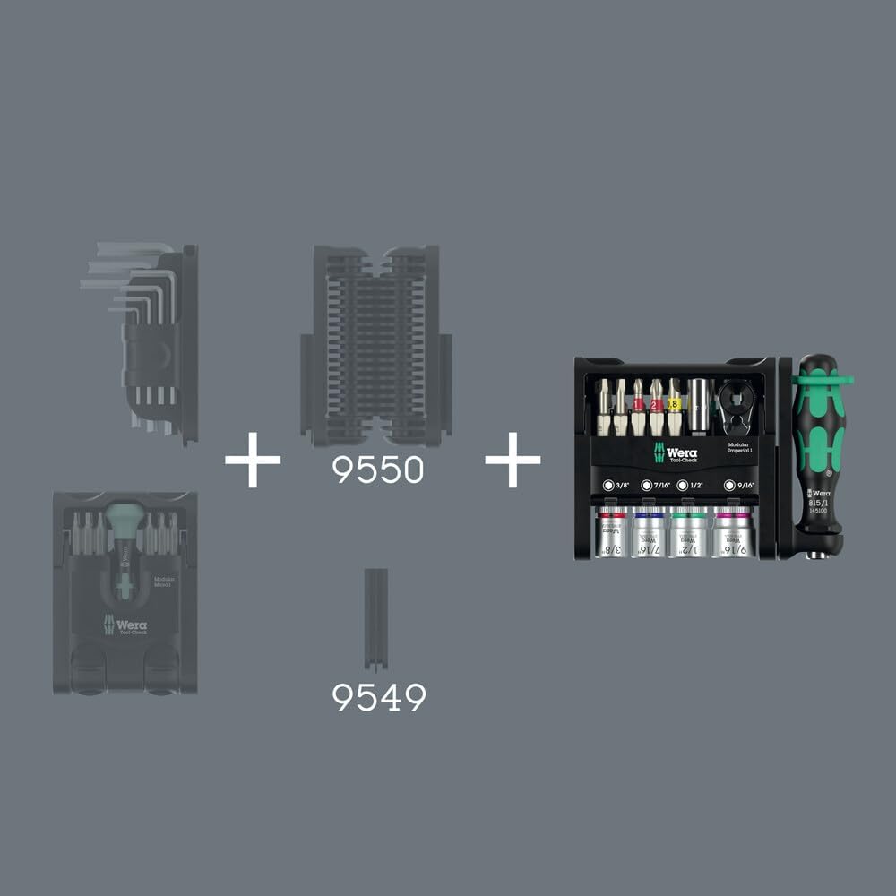 Wera 05049001001 Tool-Check Modular Imperial 1, 21-teilig