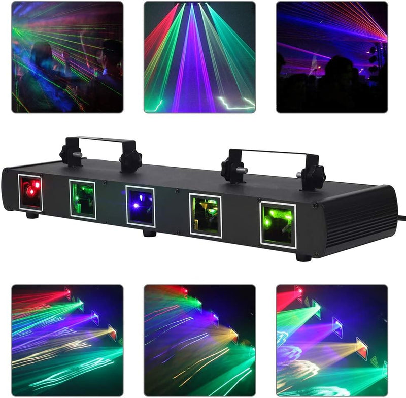Stroboskop Disco Licht, UKing 4 in 1 RGBW lichteffekte, LED-Projektor Karaoke DJ Perform für Bühnenb
