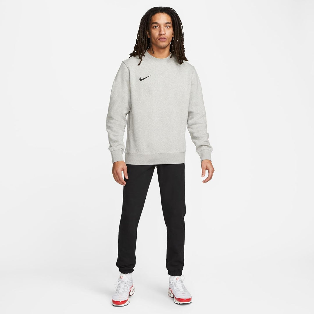 Nike Men's M Nk FLC Park20 Crew Sweatshirt Dark Grey Heather/Black XL Einfarbig, Dark Grey Heather/B