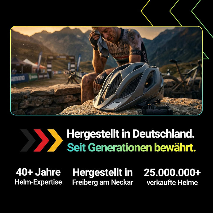 KED MTB Fahrradhelm SPIRI II Trend, schwarz L (55-61cm), L (55-61cm)