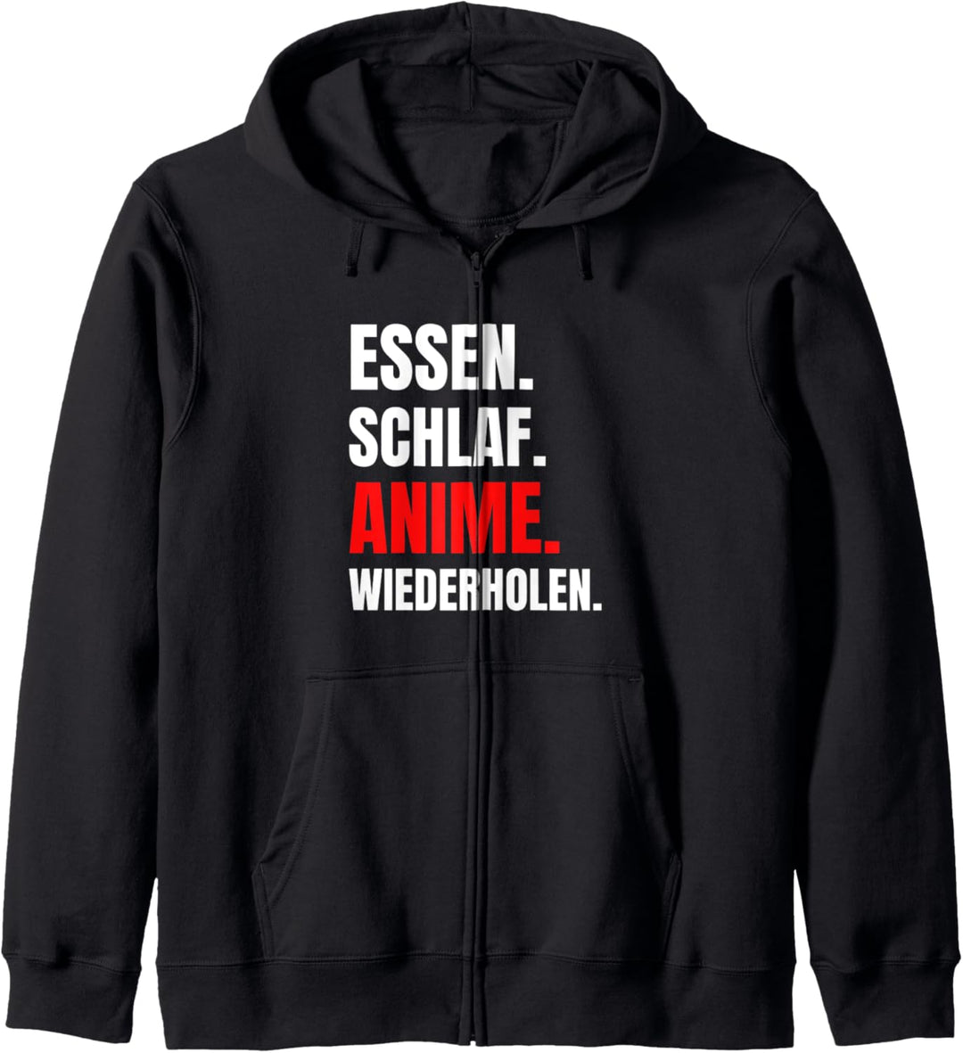 Japan Anime Essen Schlaf Anime Wiederholen Anime und Manga Kapuzenjacke