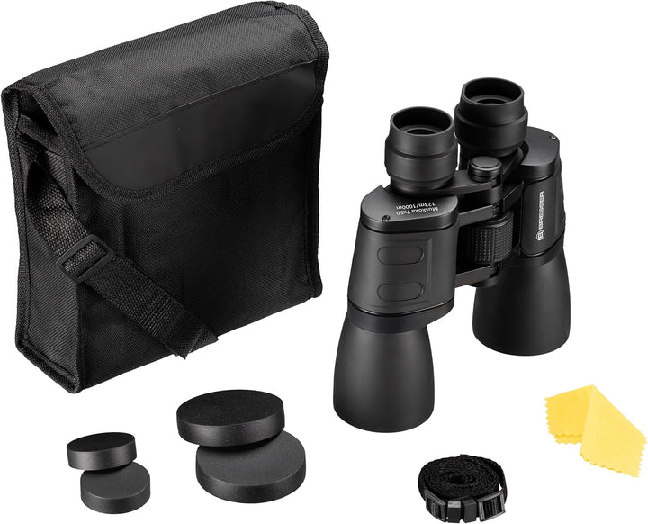 Bresser 7x50 Porro-Fernglas Muskoka Lichtstarkes Fernglas für Vogelbeobachtung, Naturerkundung, 122
