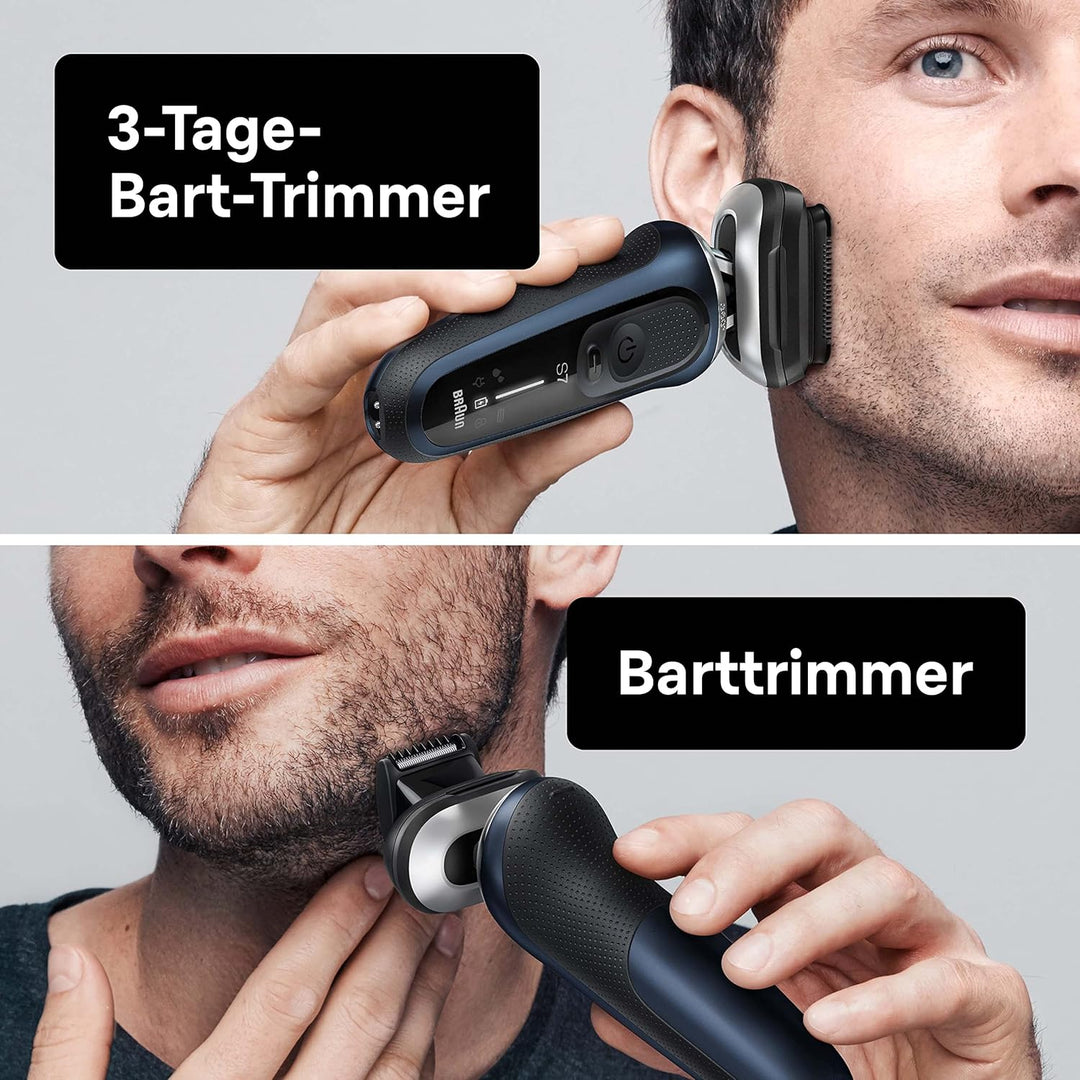 Braun Series 7 Rasierer Herren mit 360° Anpassung, Elektrorasierer & Barttrimmer, 3-Tage-Bart-Trimme