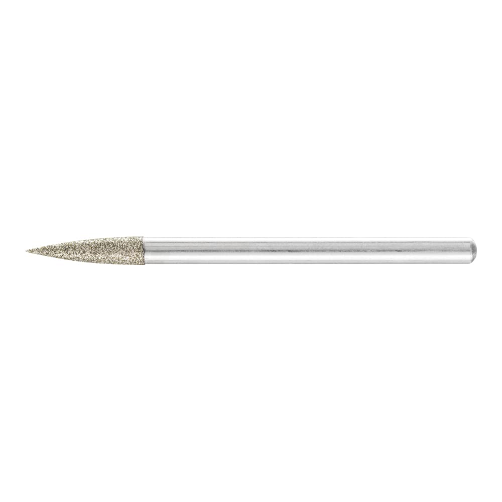 PFERD 36443020 Diamant-Schleifstift Spitzbogenform zur Gravur/Schleifen kleiner Öffnungen, Körnung D