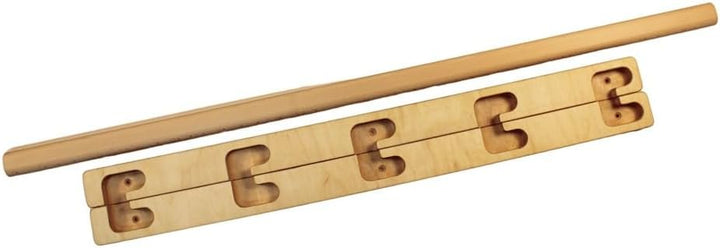 Klimmzugstange für Tür - Verstärkt - Holz - 5-fach verstellbar - Robuste, einfach zu montierendeund