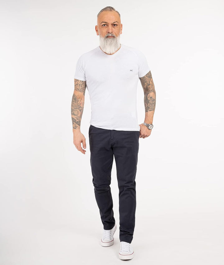 Indumentum Chino Hose Basic Regular Fit IR-506 32W / 30L Dunkelblau, 32W / 30L Dunkelblau