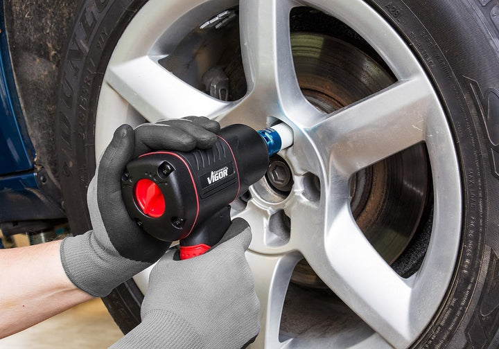 ViGOR V4800 Schlagschrauber Druckluft - max. Lösemoment 1200 Nm, Vierkant 12,5 mm (1/2 Zoll) - vibra